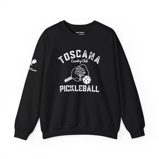 Custom name, back & sleeve (Brett Marie)-  Toscana Pickleball Unisex Crew