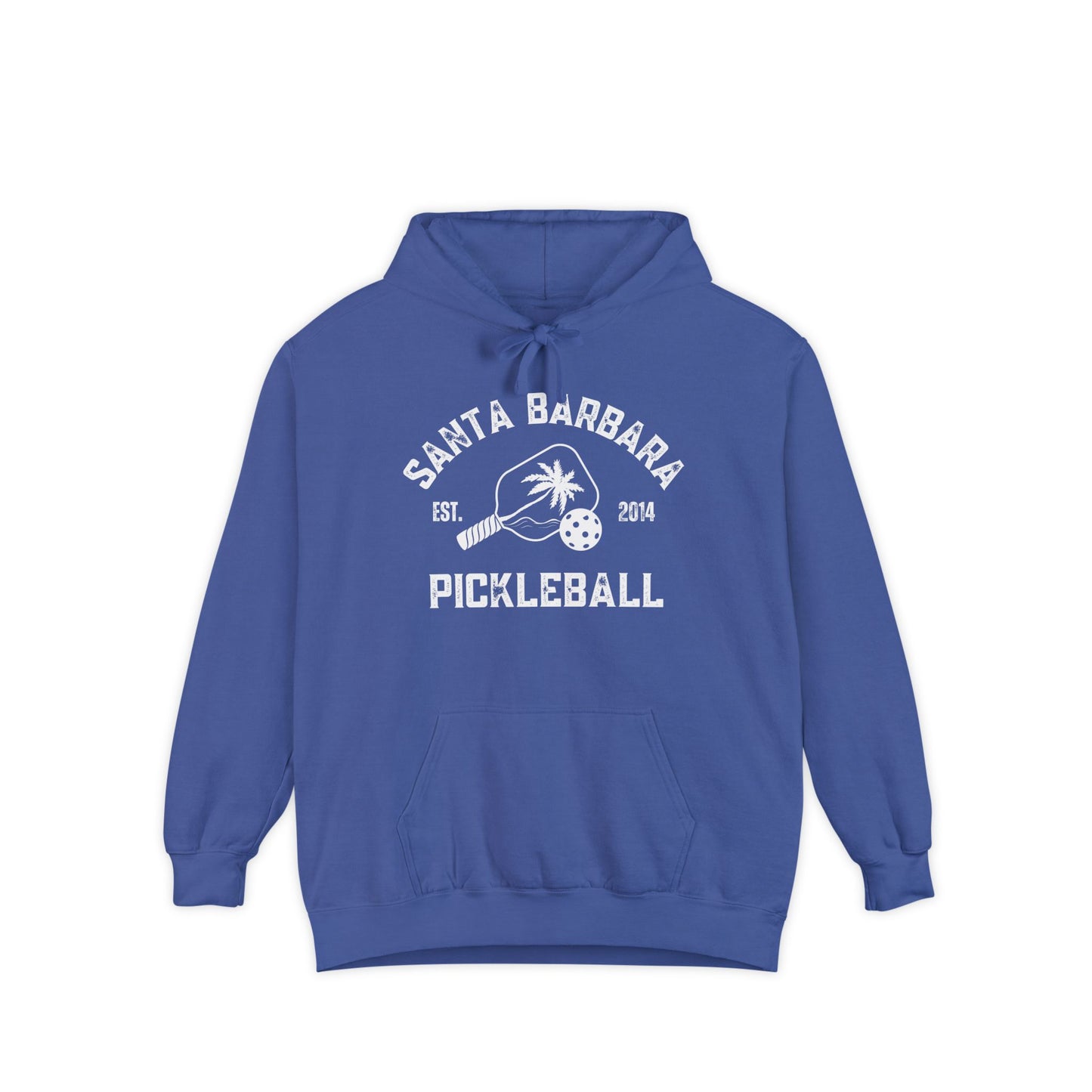 Adult Santa Barbara Pickleball Unisex Garment-Dyed Hoodie- can have name on back