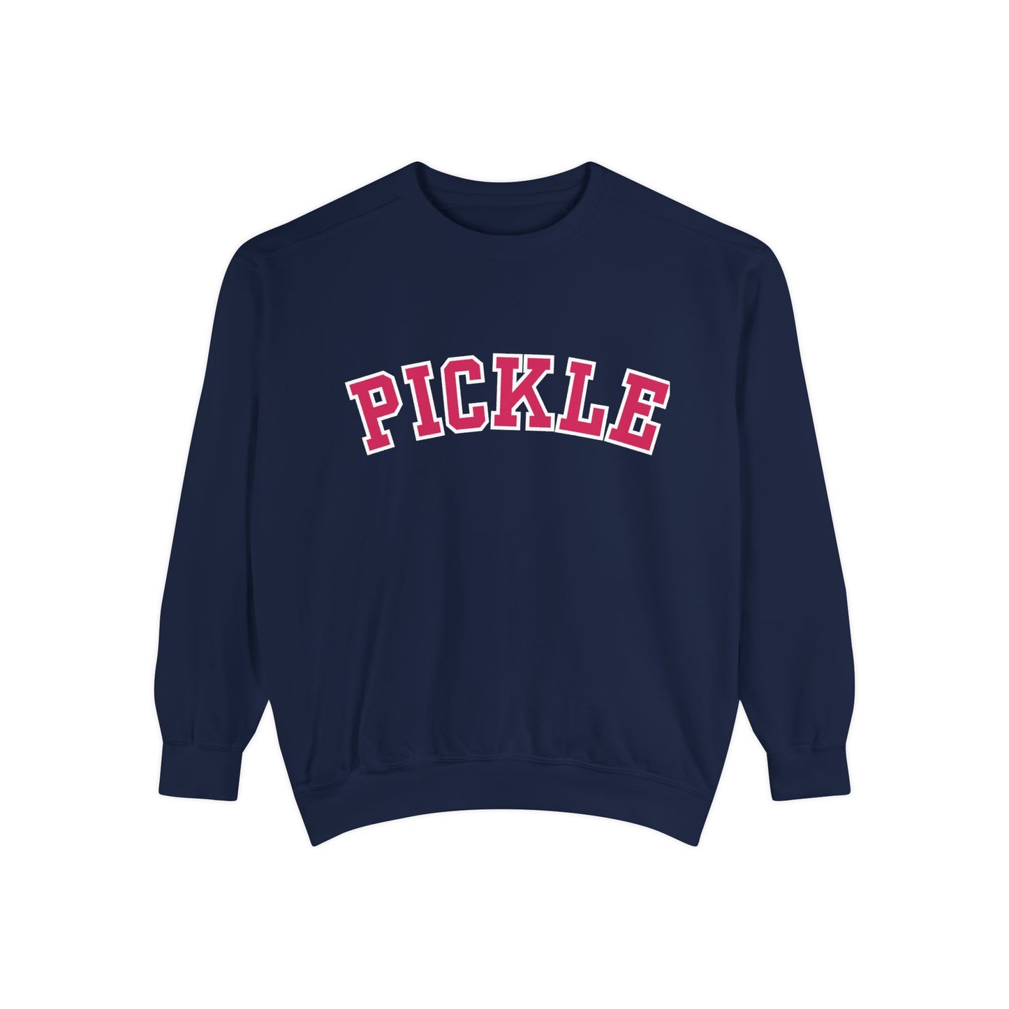 PICKLE Unisex Garment Dyed Medium Weight Collegiate Crew - can customize back