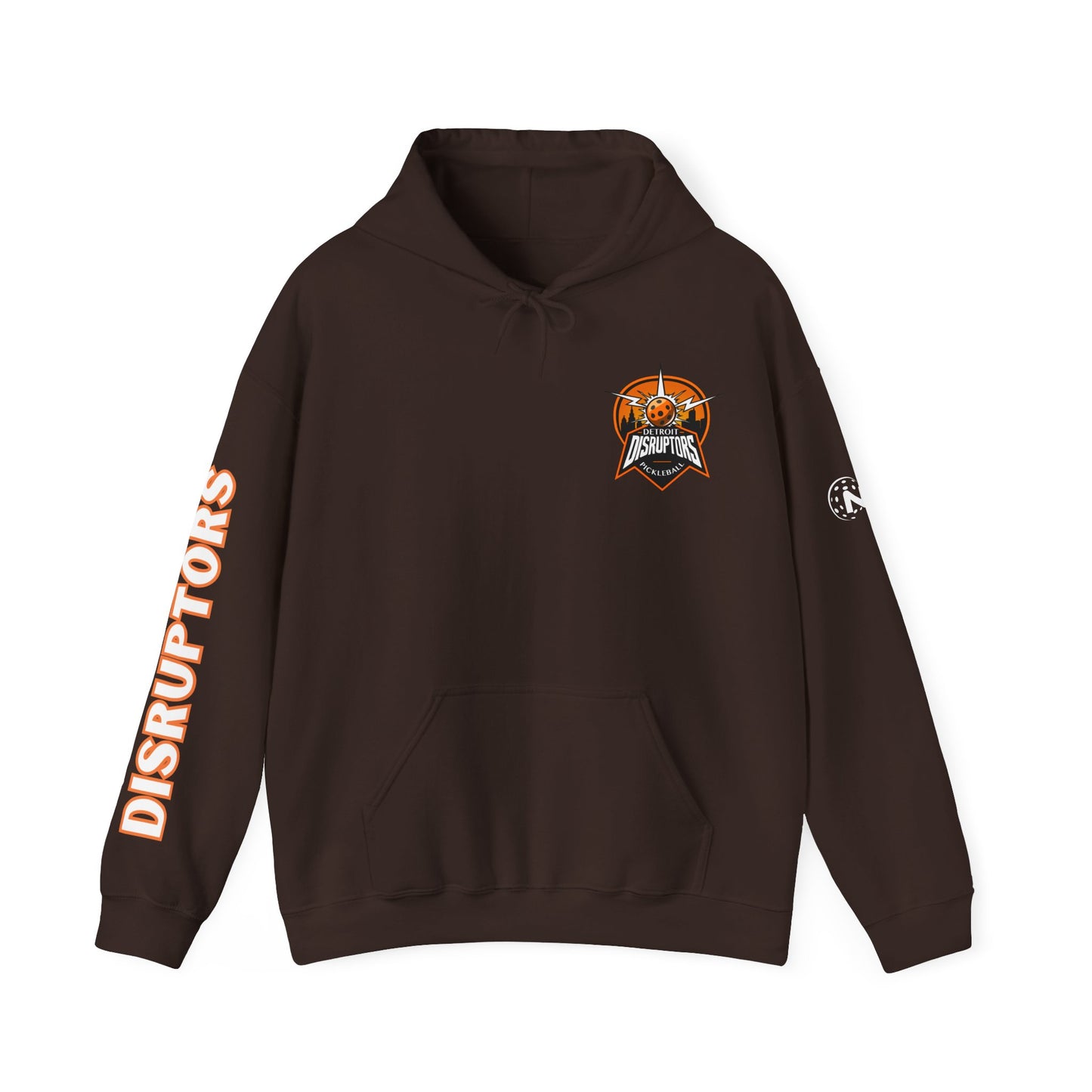 Detroit Disruptors Unisex Hoodie - Customize Sleeve or Back w/ Name - 50% cotton/poly (add in instructions)