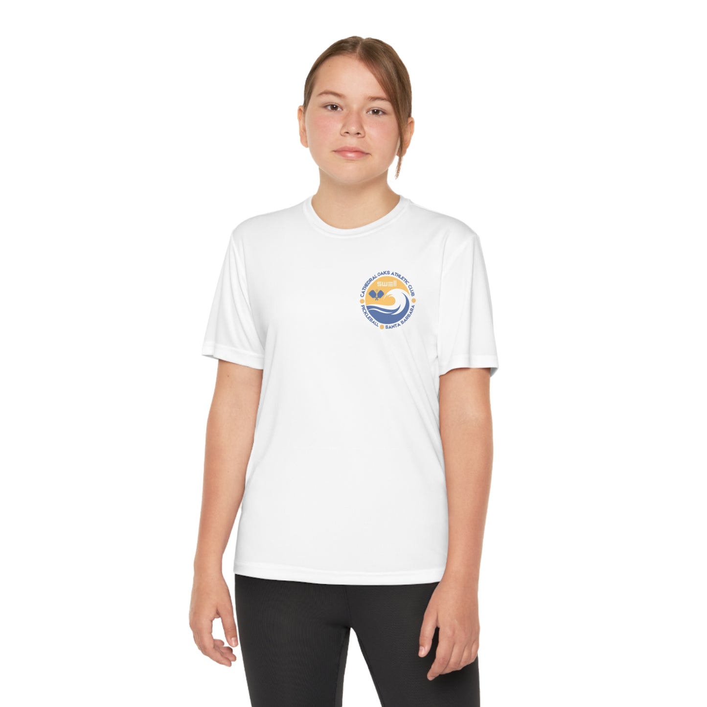 Cathedral Oaks - SWELL - Pickleball -Youth Competitor Tee - can add name