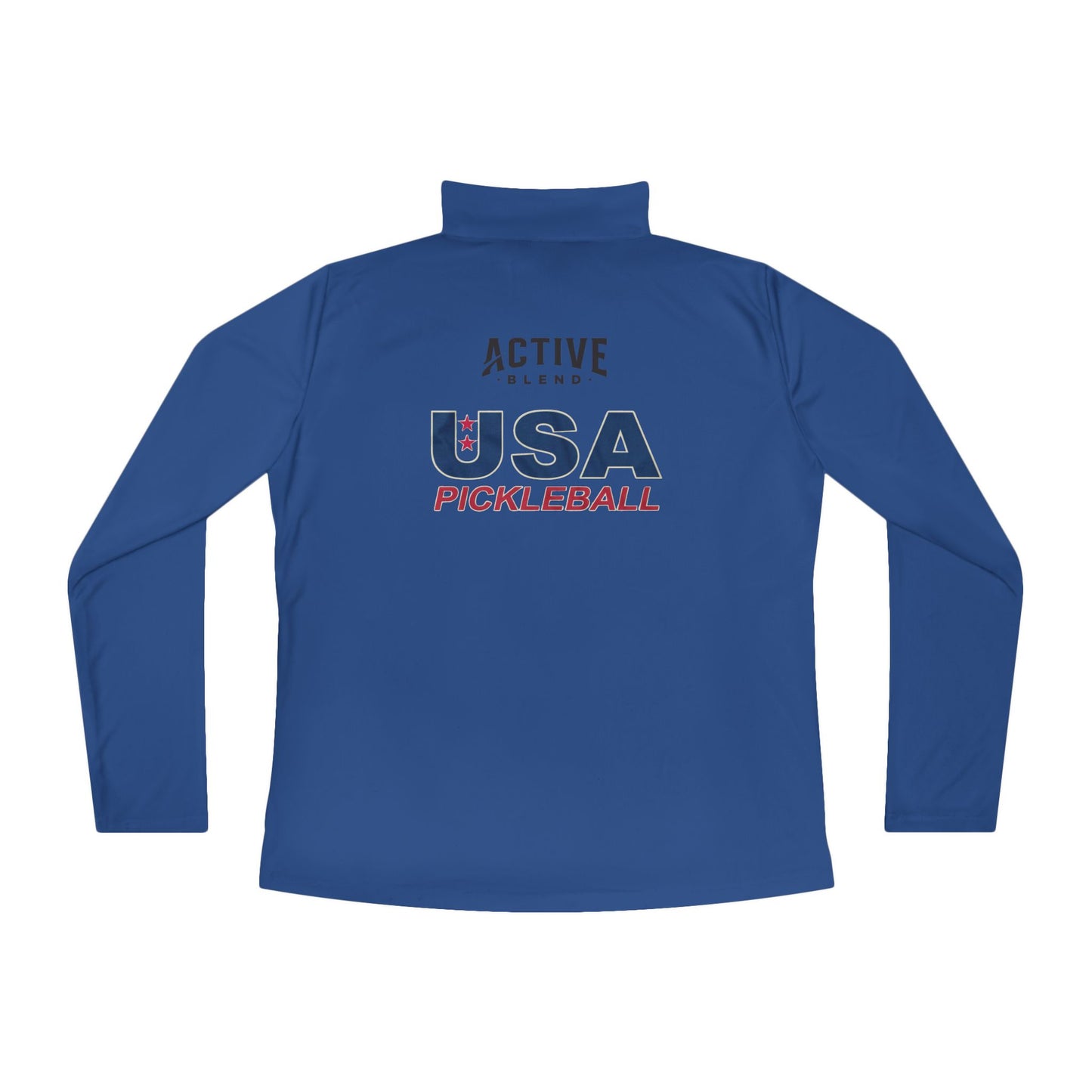 Team USA Ladies Quarter-Zip SPF 40 Moisture Wicking - 2 sided logo