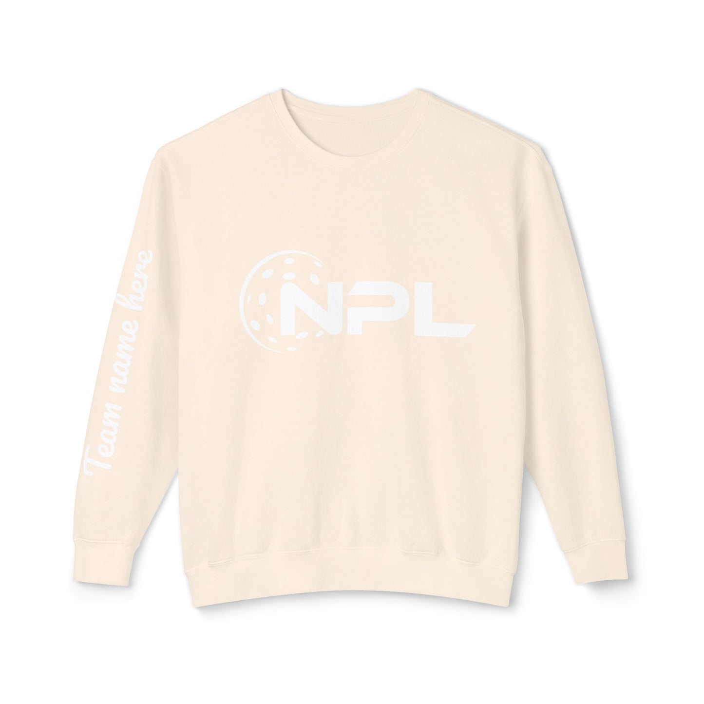 NPL Customize Any Side Unisex Lightweight Garment Dyed Crew