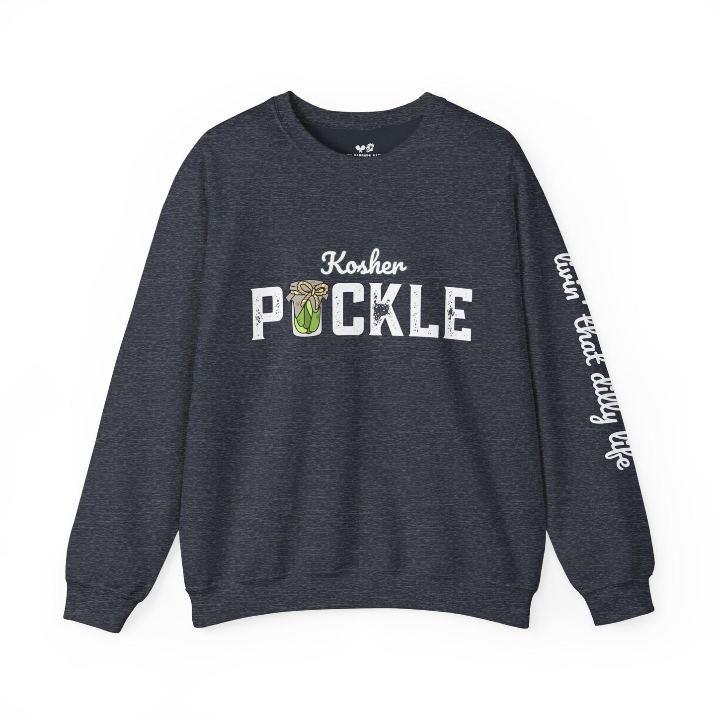 PICKLE Kosher Crew 50/50 Plush/Unisex - can customize sleeve w/ name