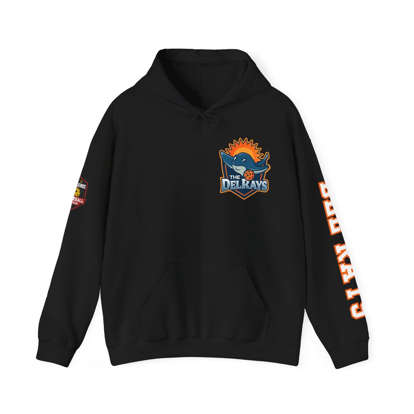 The Del Raysl Unisex Hoodie - Add name - optional US Legends logo sleeve