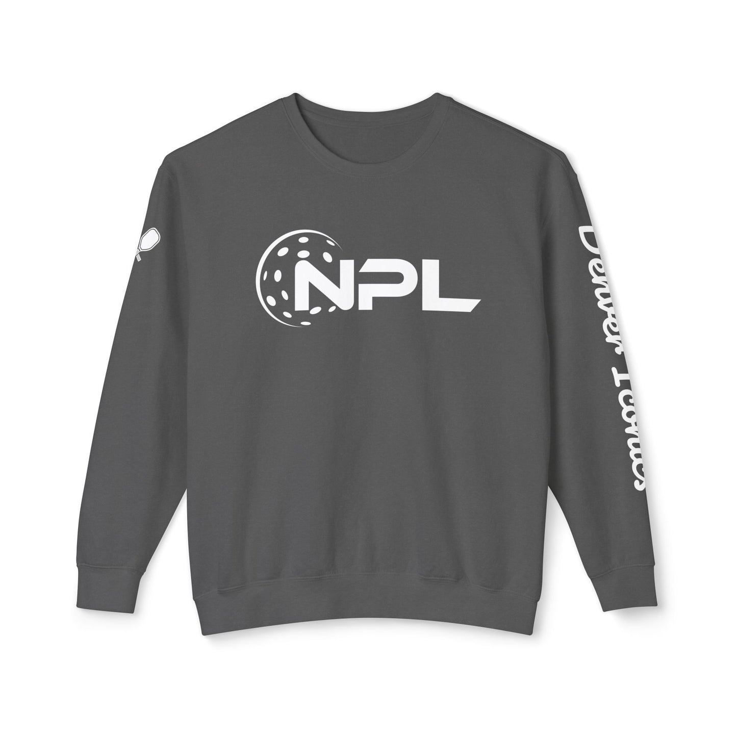 NPL Garment Dyed- Denver Iconics - Unisex 100% Cotton Lightweight Crew - Customize Sleeve w/ Name