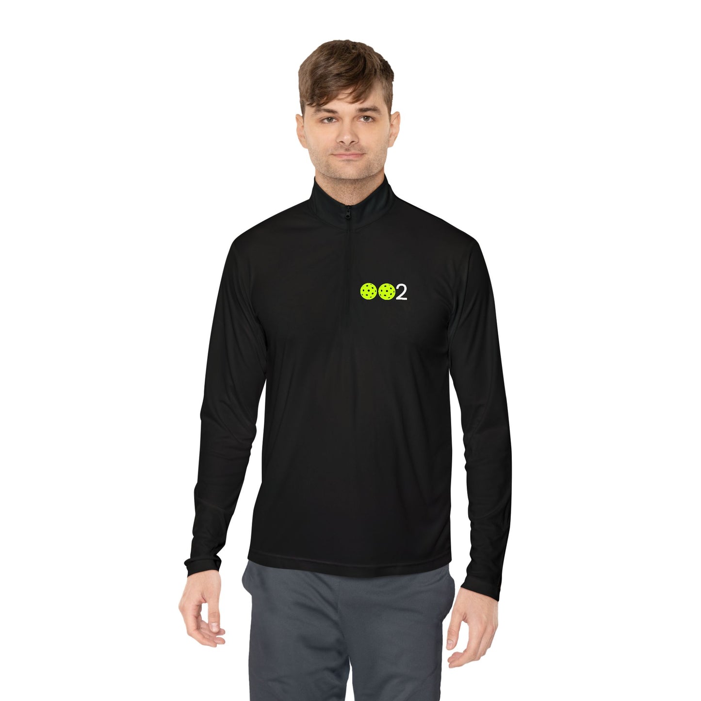 Kirsten PICKLZ 15 Unisex SPF 40 Moisture Wicking Quarter-Zip Pullover - add your number in instructions