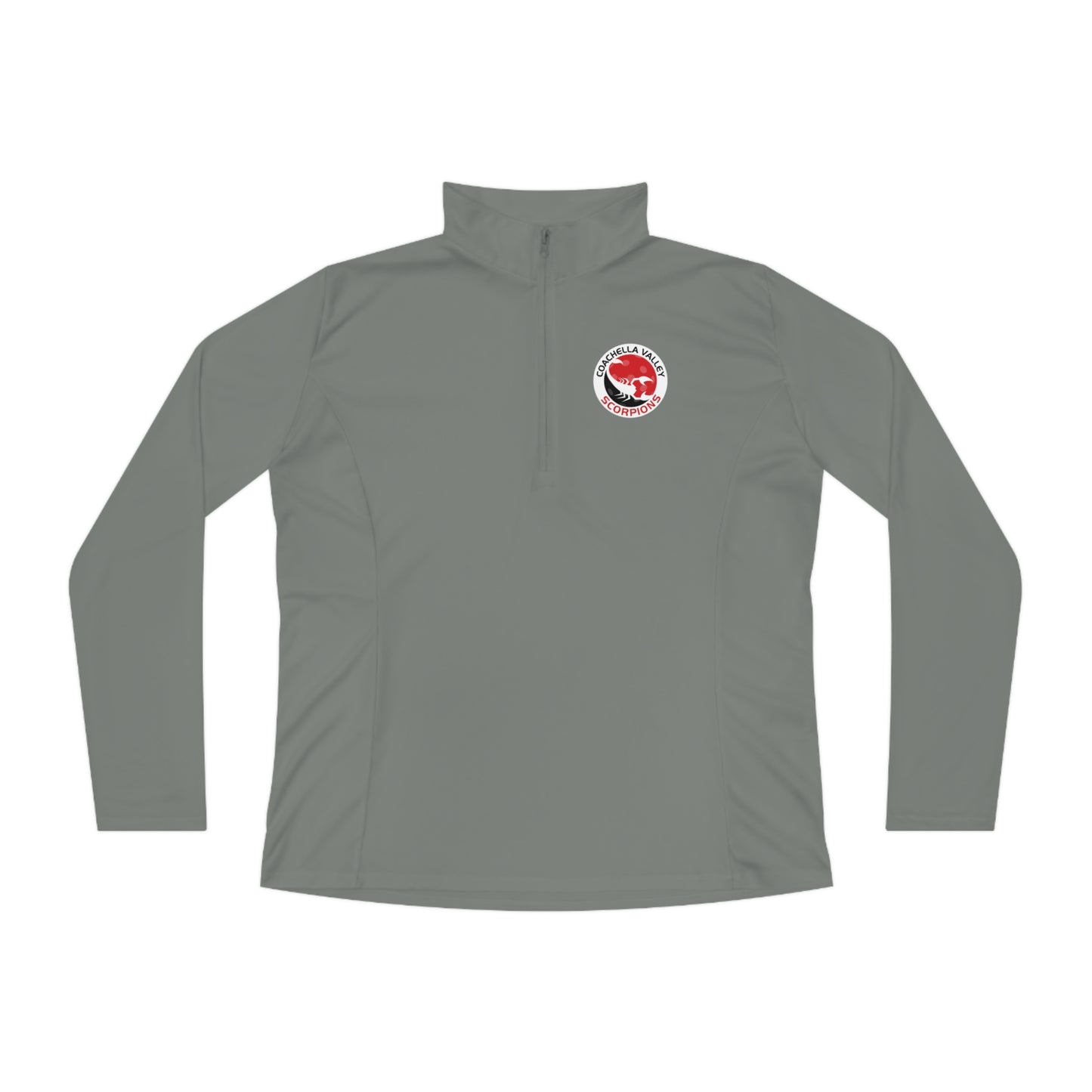 * Coachella Valley Scorpions Ladies Cut -SPF 40, Moisture Wicking, Quarter-Zip Pullover