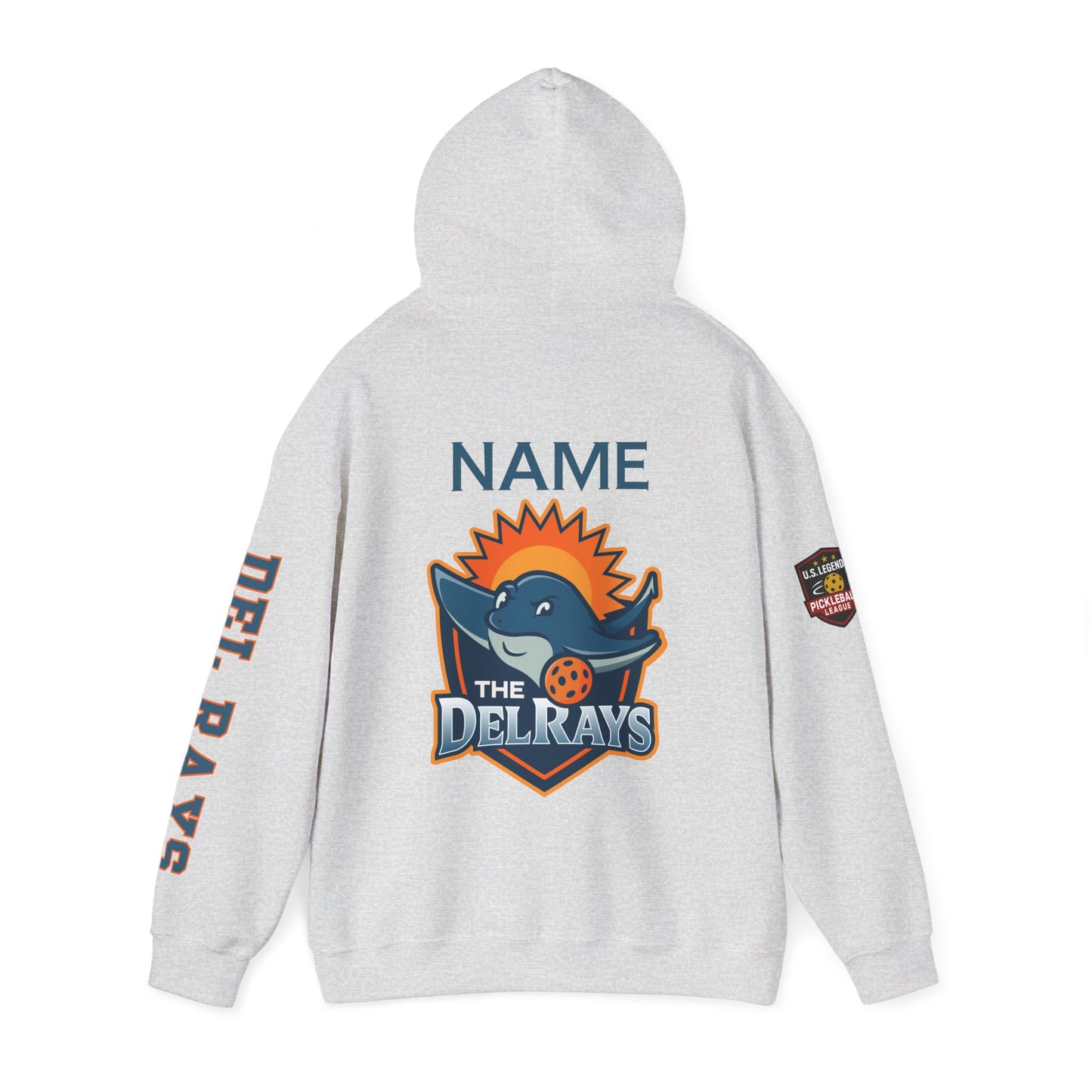 The Del Raysl Unisex Hoodie - Add name - optional US Legends logo sleeve