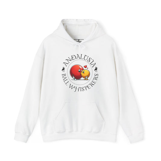 Andalusia Ball Whisperers Unisex 50% cotton/50 poly Hoodie - customize sleeve included