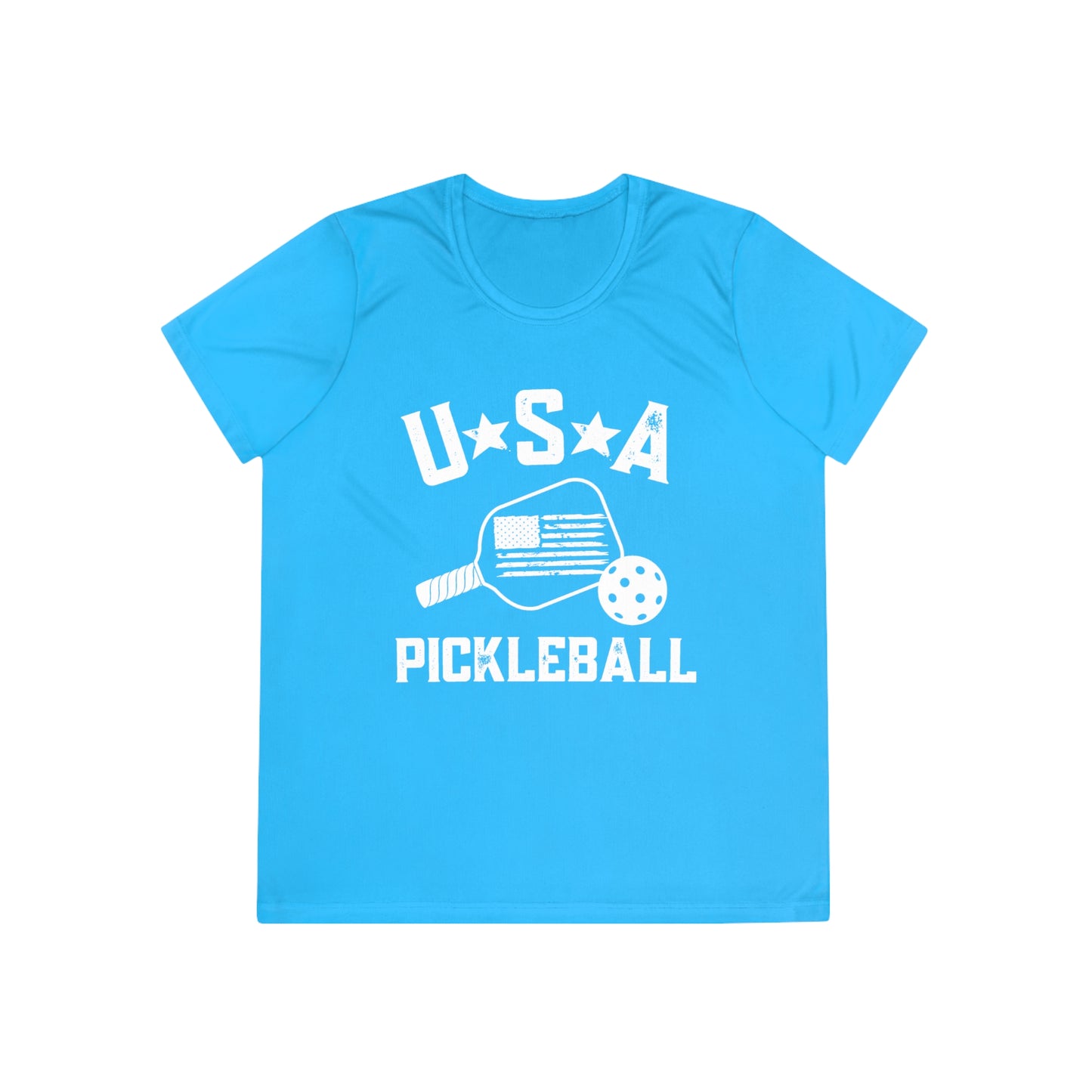 USA Pickleball - Ladies Fit SPFb 40 Moisture-wicking Competitor Tee
