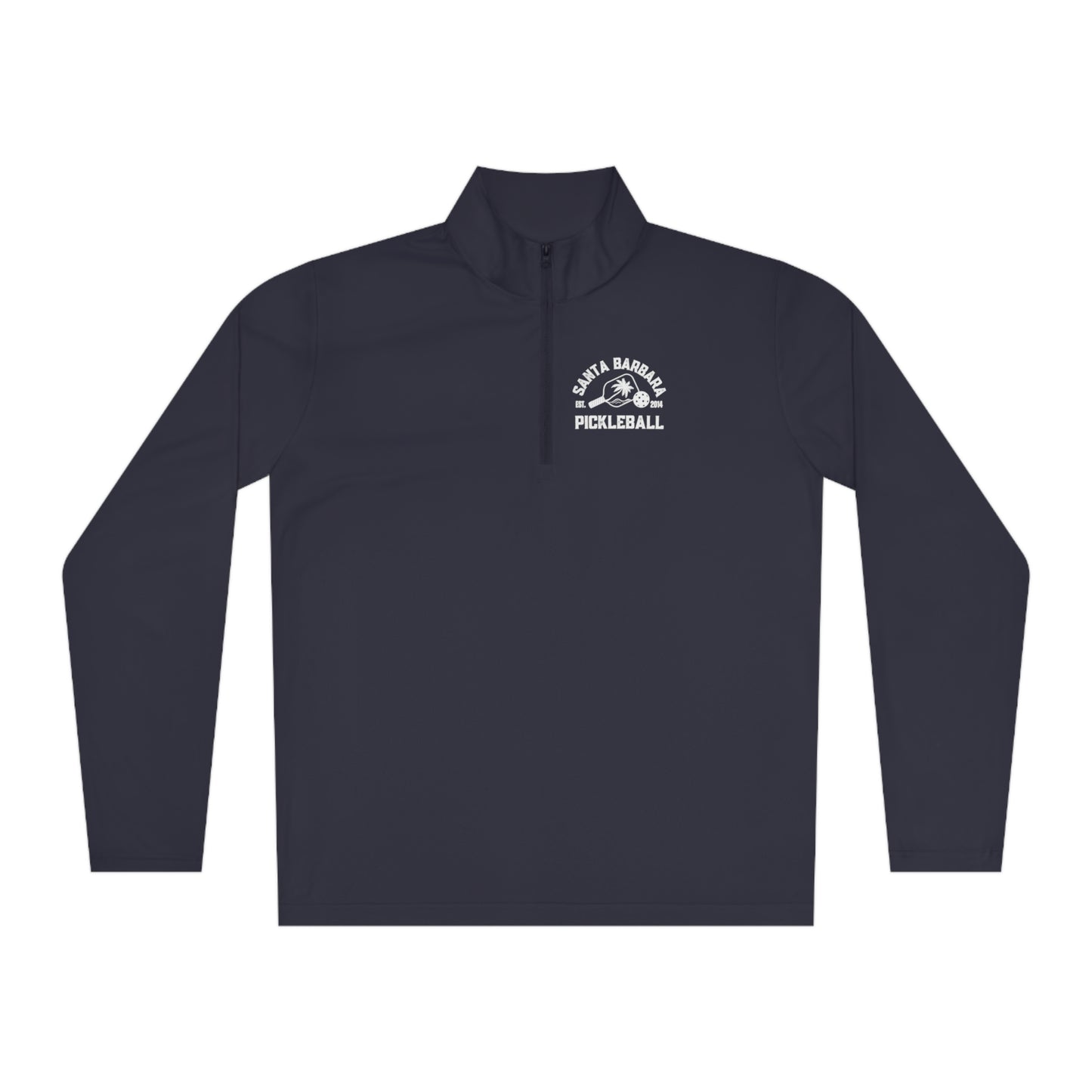 Santa Barbara Pickleball (or your city) Unisex, Moisture Wicking, SPF 40, Quarter-Zip Pullover