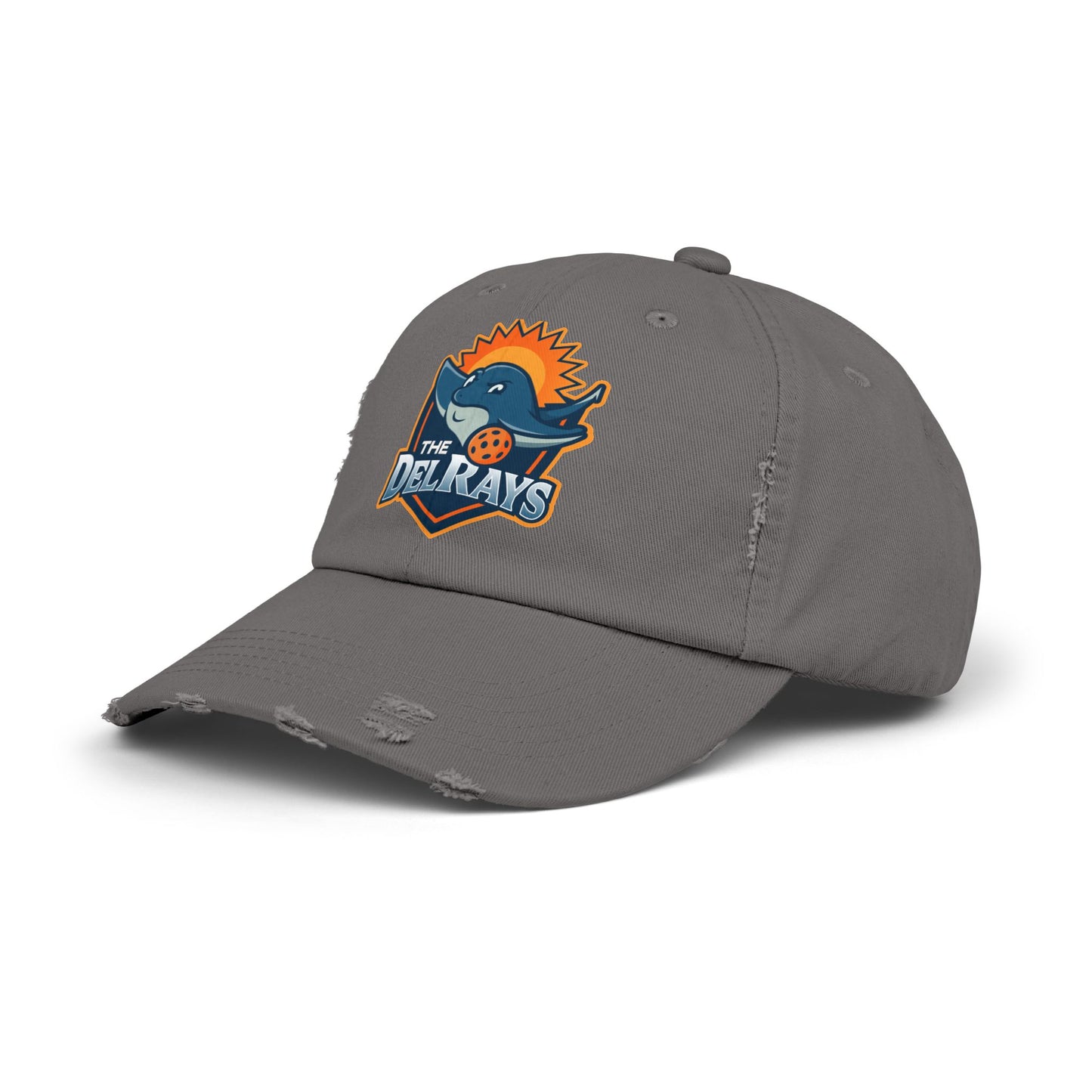 The Del Rays Unisex Distressed Hat - Printed - NOT embroidered