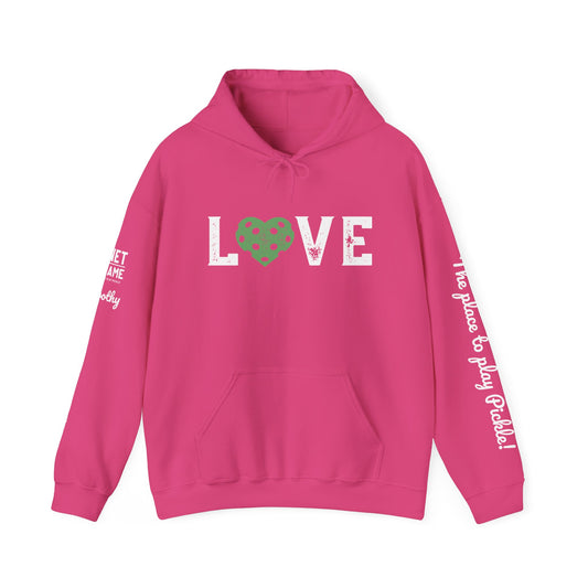Net Game Pickle - LOVE Hoodie. Customize the sleeve