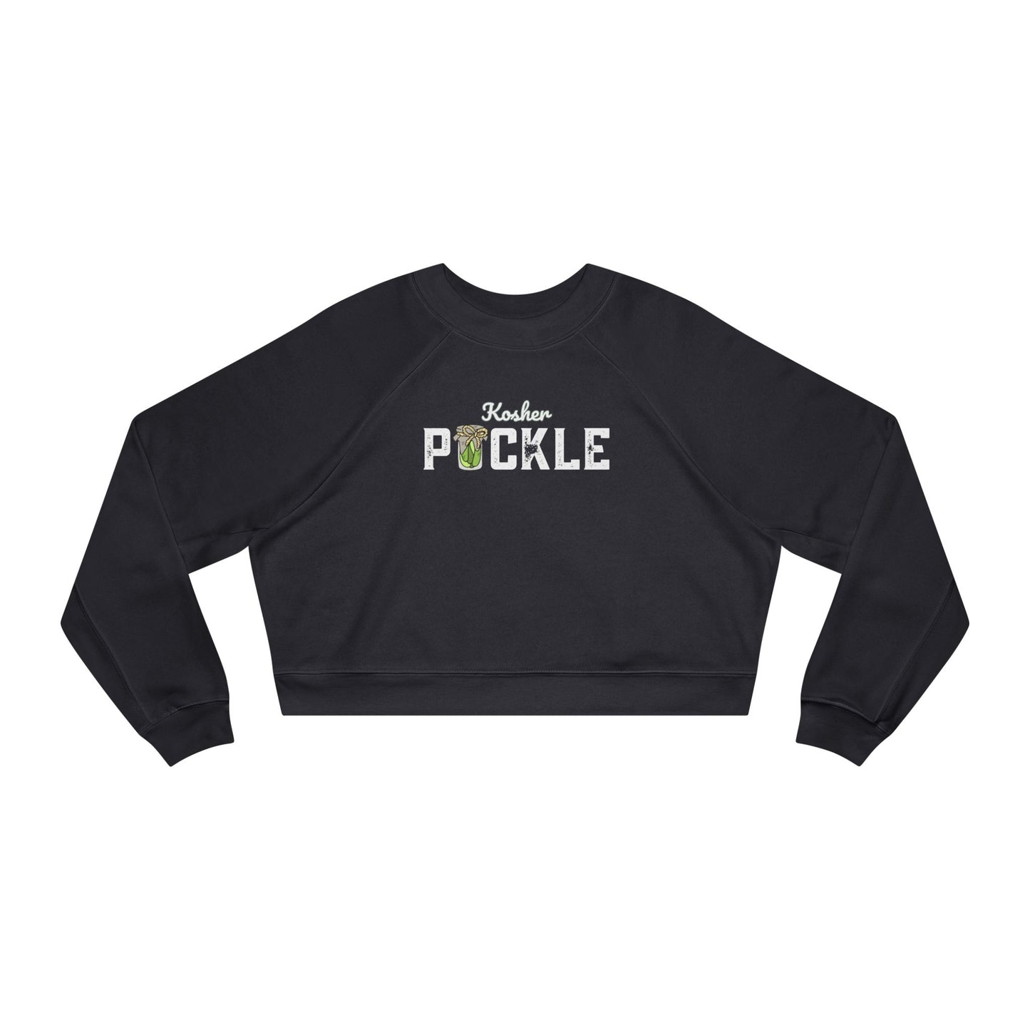 Kosher Pickle Crop - Women's Cropped Fleece Pullover