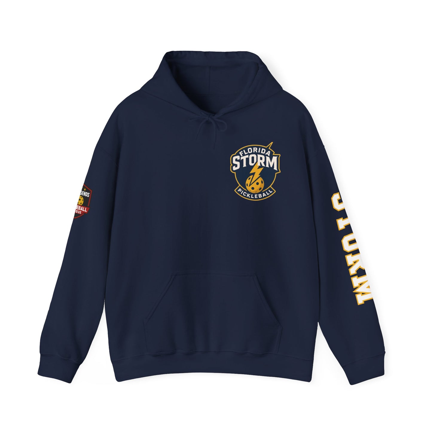 Florida Storm Pickleball Unisex Hoodie - Add name - optional US Legends logo sleeve