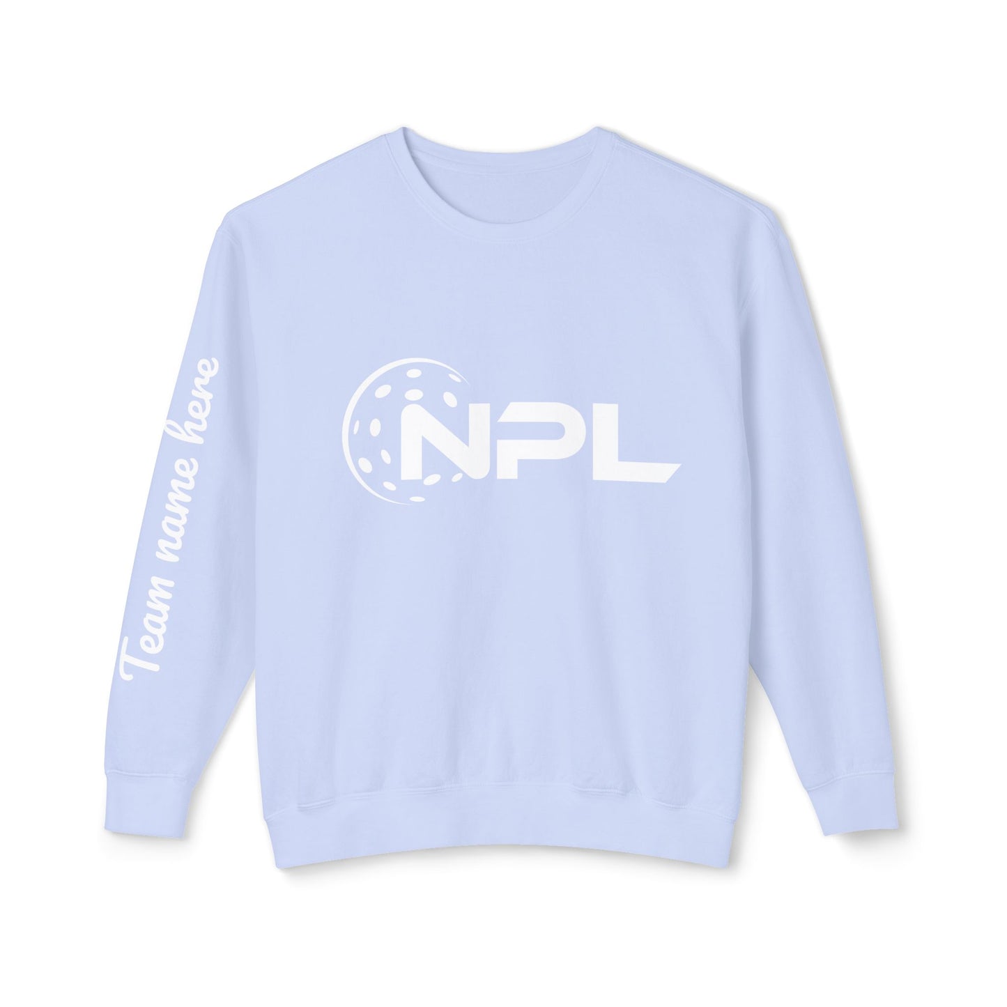 NPL Customize Any Side Unisex Lightweight Garment Dyed Crew