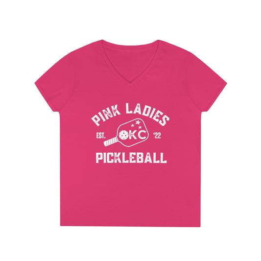 Pink Ladies - Pink' V-Neck T-Shirt
