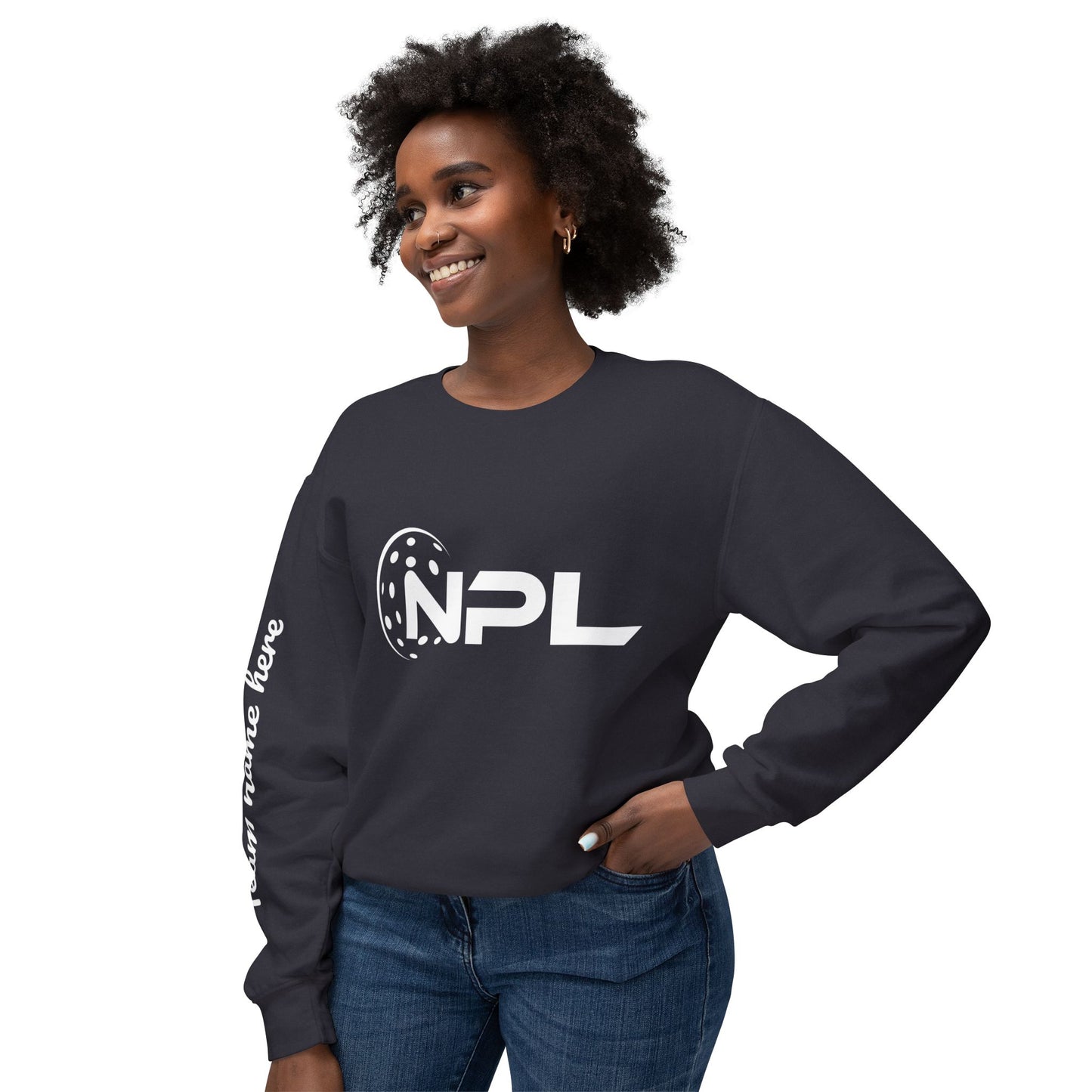 NPL Customize Any Side Unisex Lightweight Garment Dyed Crew