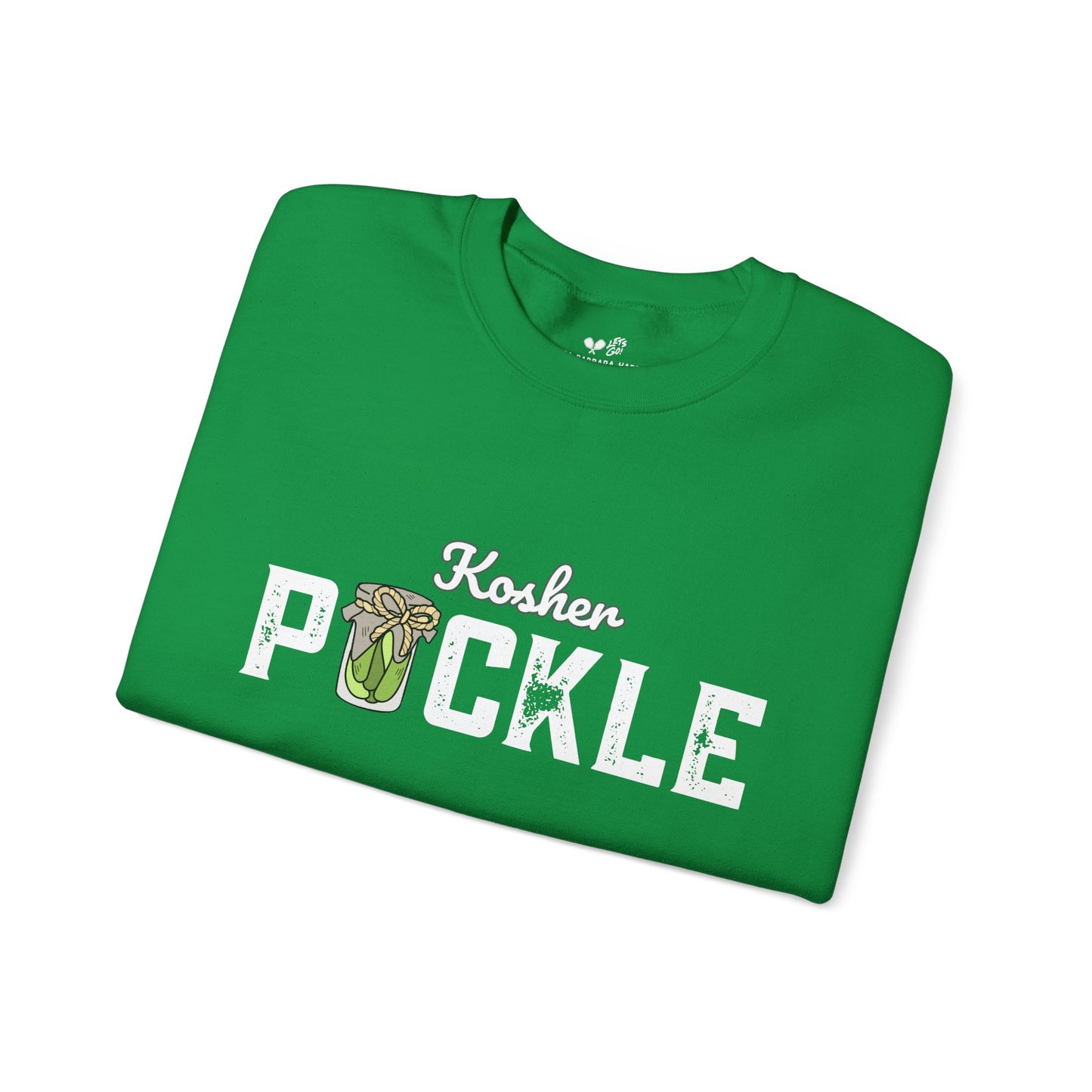 PICKLE Kosher Crew 50/50 Plush/Unisex - can customize sleeve w/ name