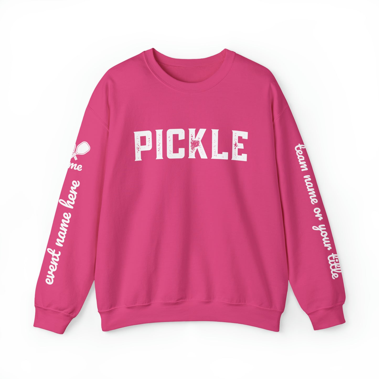 Customize my 4 sided PINK PICKLE Crew - Please put customization in notes section