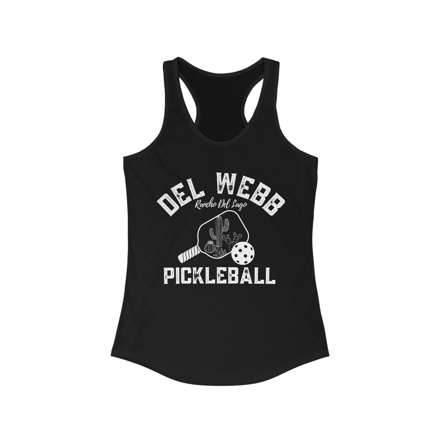 Copy of Del Webb Pickleball - Women's Ideal Racerback Tank - can customize back