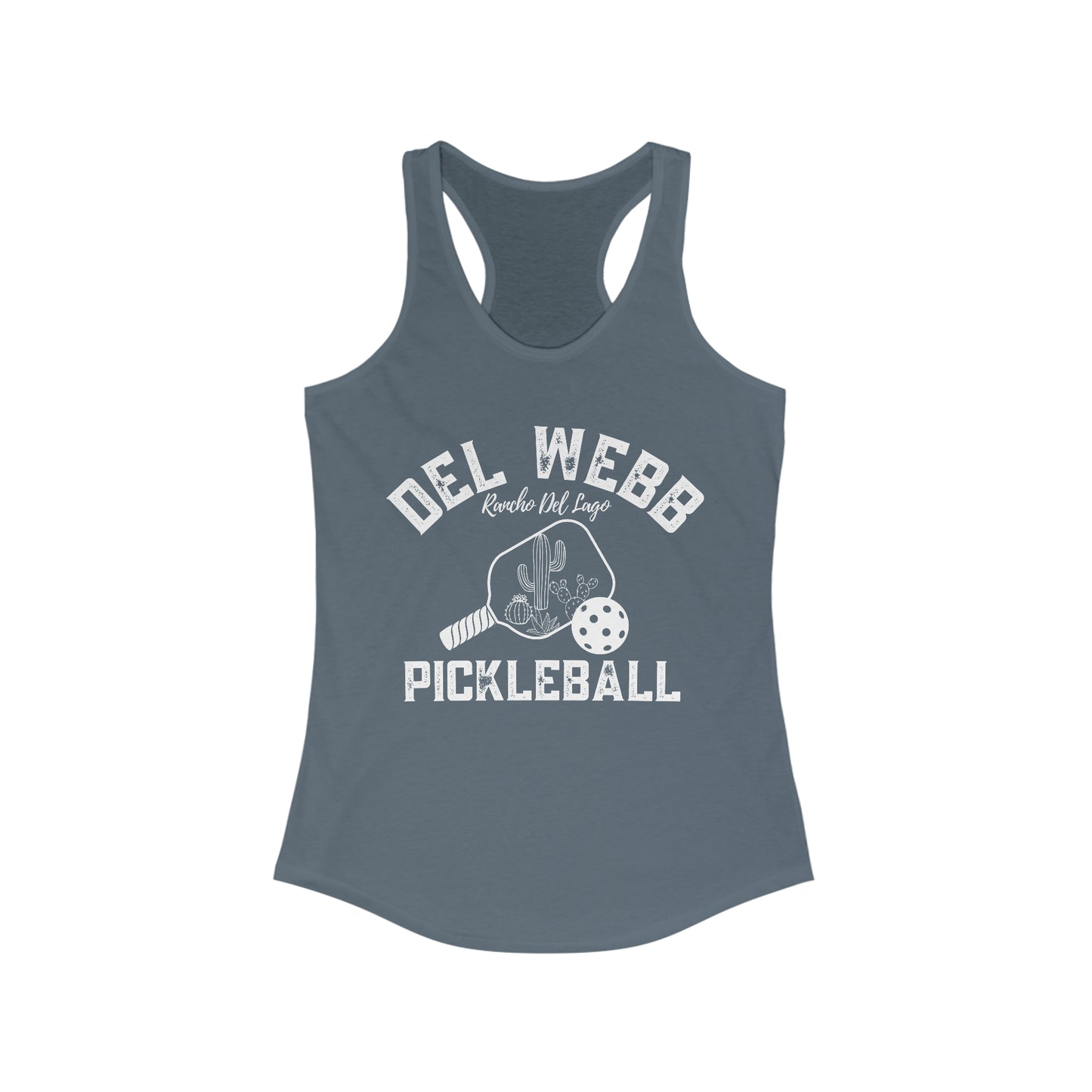 Copy of Del Webb Pickleball - Women's Ideal Racerback Tank - can customize back