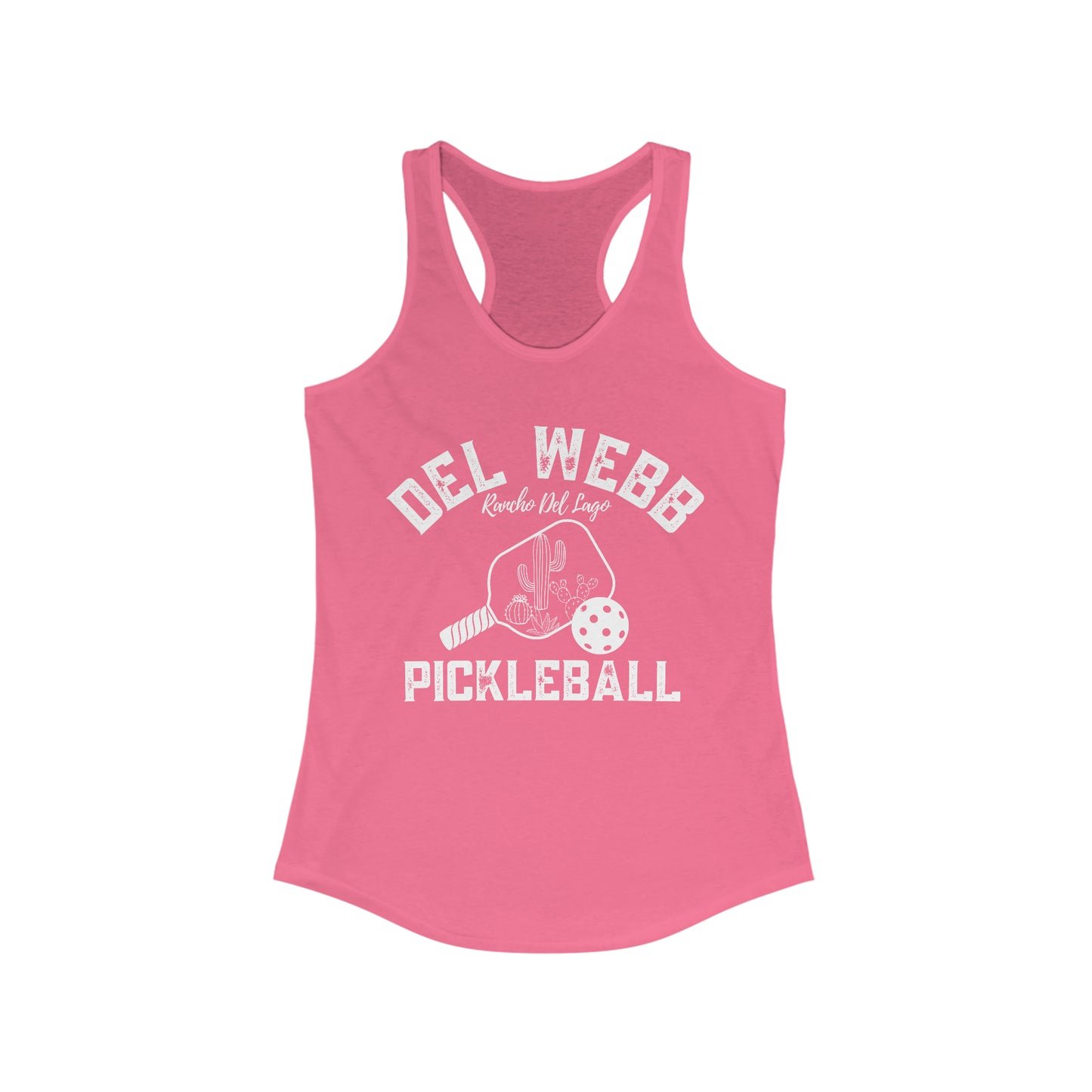 Copy of Del Webb Pickleball - Women's Ideal Racerback Tank - can customize back