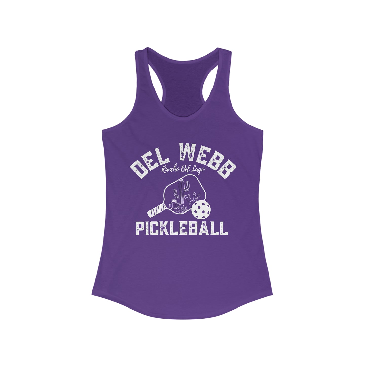 Copy of Del Webb Pickleball - Women's Ideal Racerback Tank - can customize back