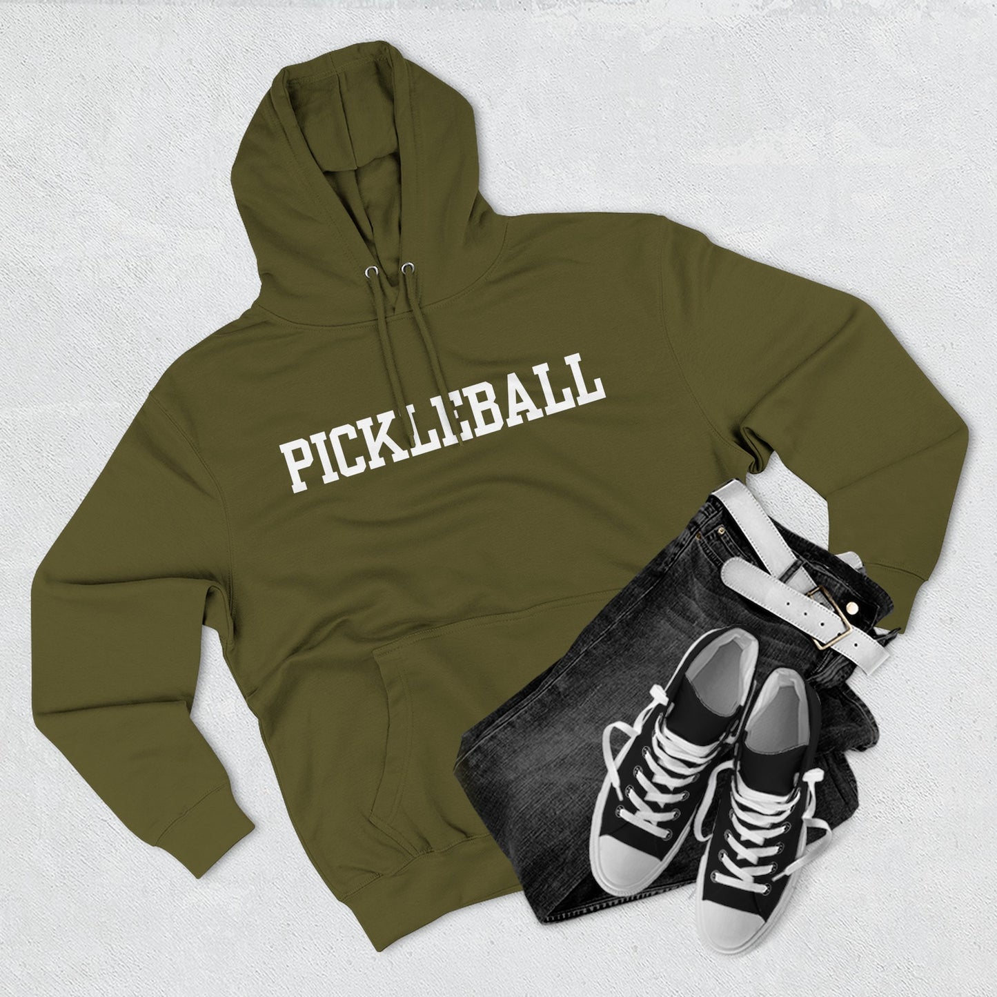 PICKLEBALL Unisex Coziest Lane 7 Hoodie 80% cotton, 20% poly - add name to back or any saying