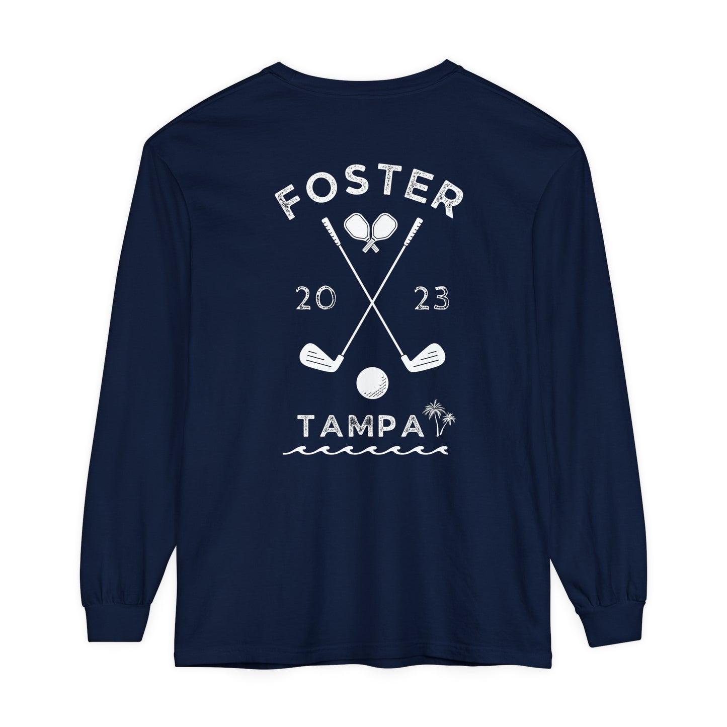 Foster Unisex Garment-dyed Long Sleeve T-Shirt. Comfort Colors