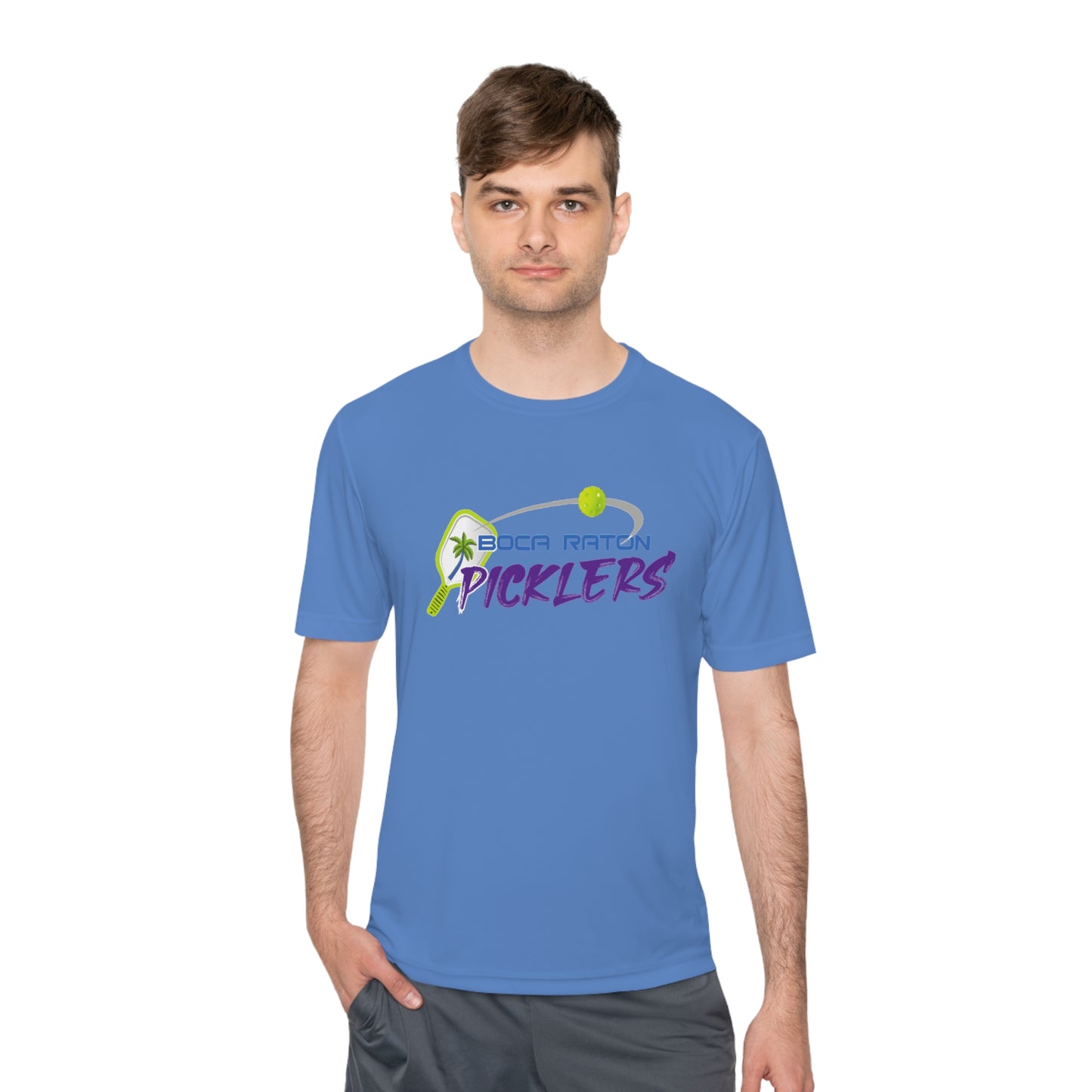 Boca Raton Picklers NPL Team - Unisex (fuller cut) Moisture Wicking T - customize back