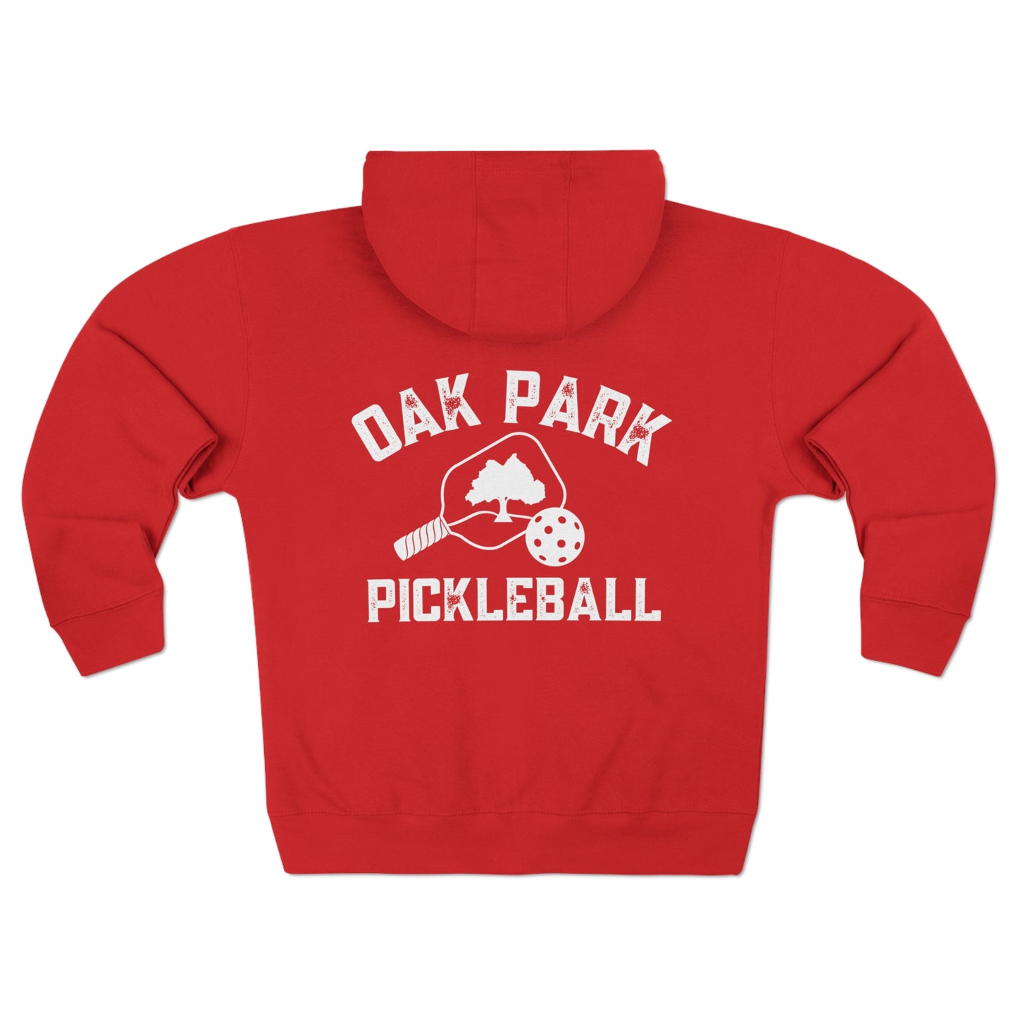 Oak Park Pickleball - Full Zip Hoodie - Collegiate Colors