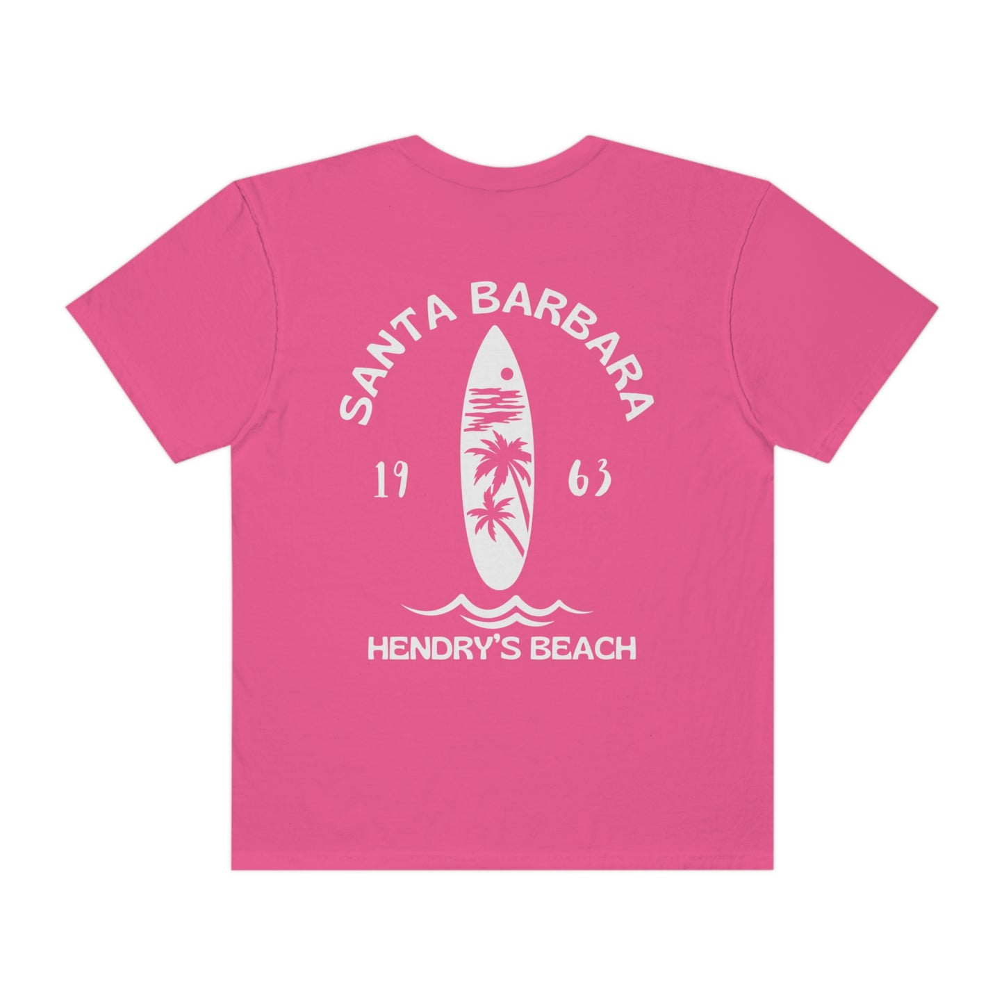 Santa Barbara Hendry’s Beach T-shirt - Comfort Colors- oversized fit