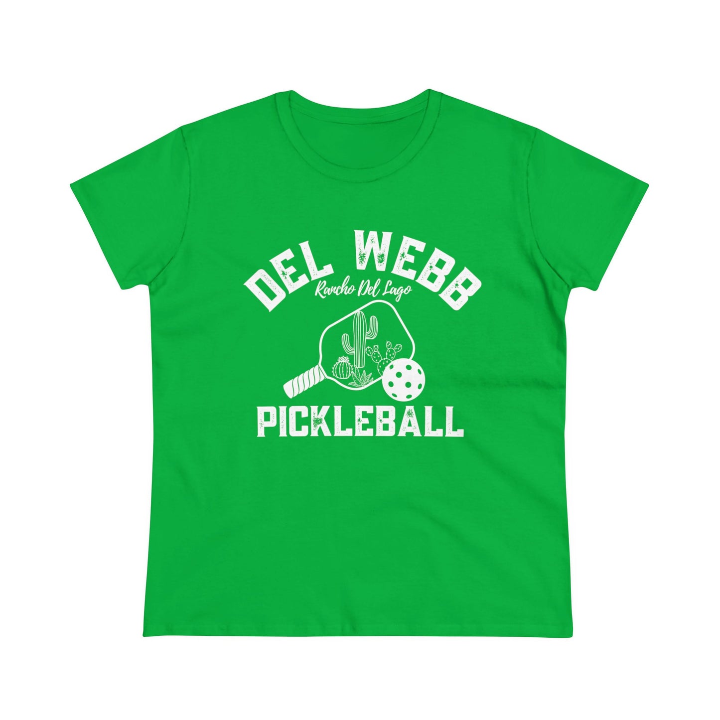 Del Webb Pickleball - Women's Midweight Cotton Tee