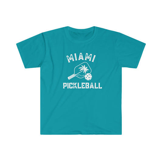 Miami Pickleball - Unisex Softstyle T-Shirt 100% ringspun cotton