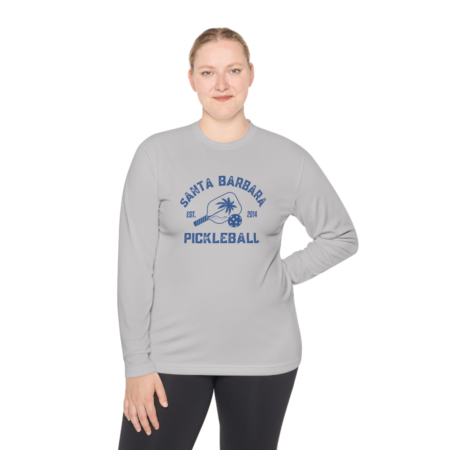 Santa Barbara Pickleball - Unisex Moisture Wicking SPF 40, Lightweight Long Sleeve Tee