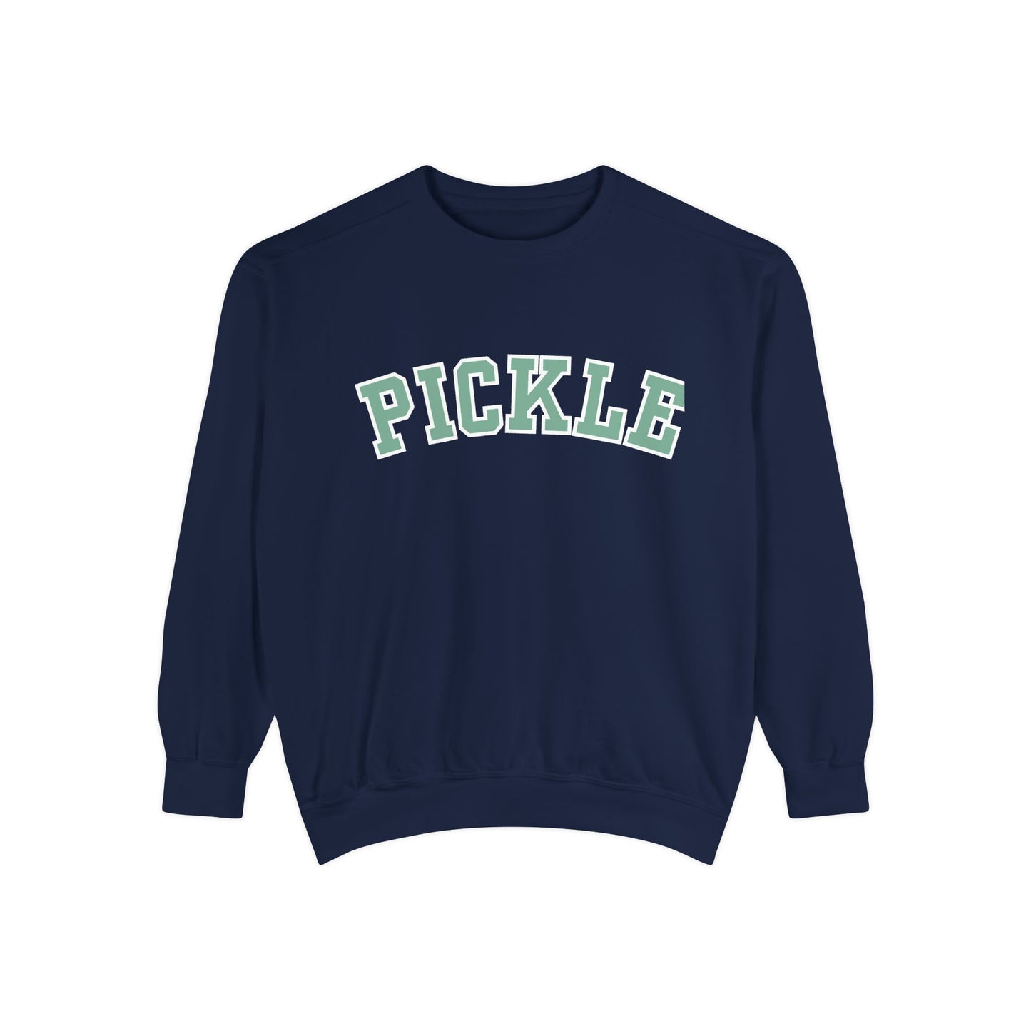 PICKLE Garment Dyed Collegiate - Medium Weight Crew - can customize back
