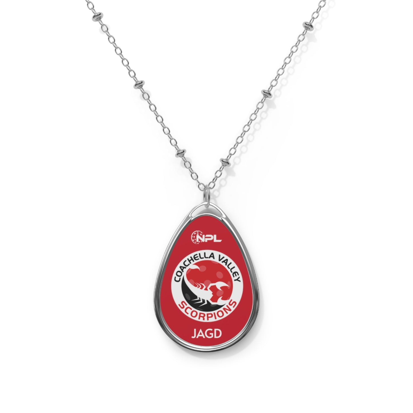 Coachella Valley Scorpions Oval Necklace - customize name optional