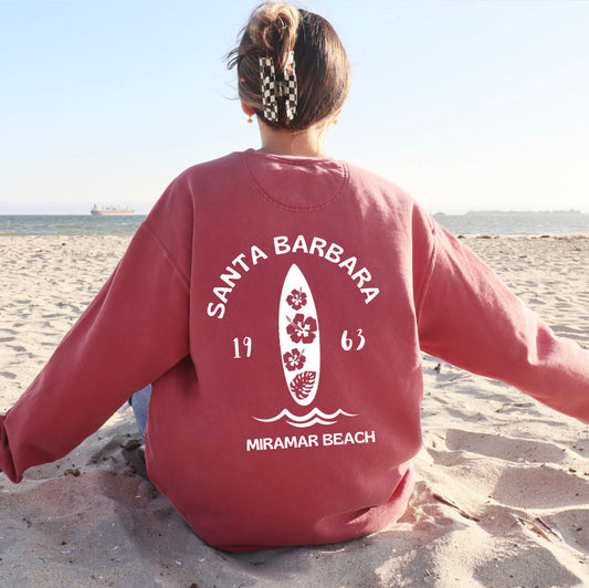 Santa Barbara Miramar Beach - Crew Sweatshirt - Comfort Colors