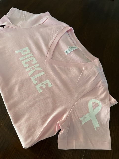 PICKLE PINK & Ribbon T-shirts - Light Pink - add in notes what you would like custom