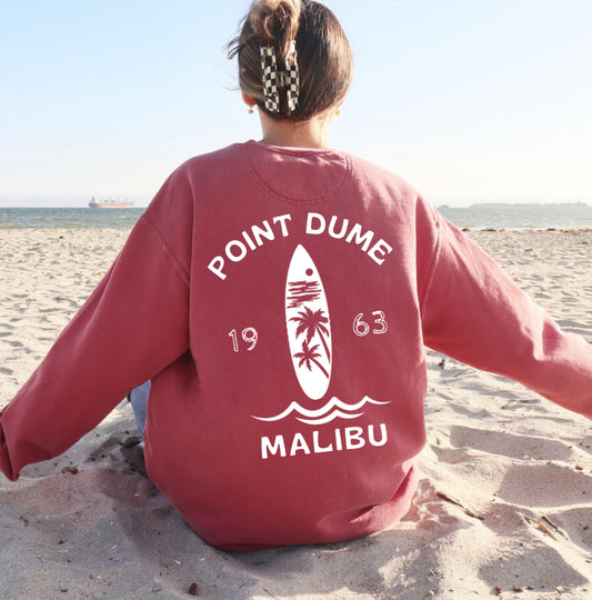 POINT DUME Malibu Crew (Palm Tree Version)- Comfort Colors