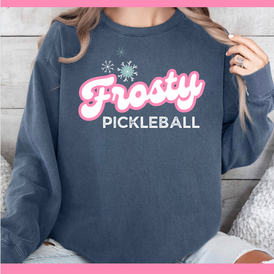 Frosty Pickleball Crew - Comfort Colors