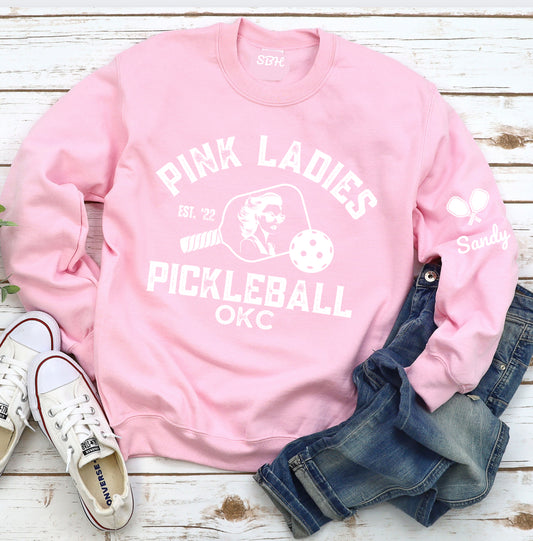 Pink Ladies - Lady Face Pickleball (Can choose 1-4 faces available) Crew