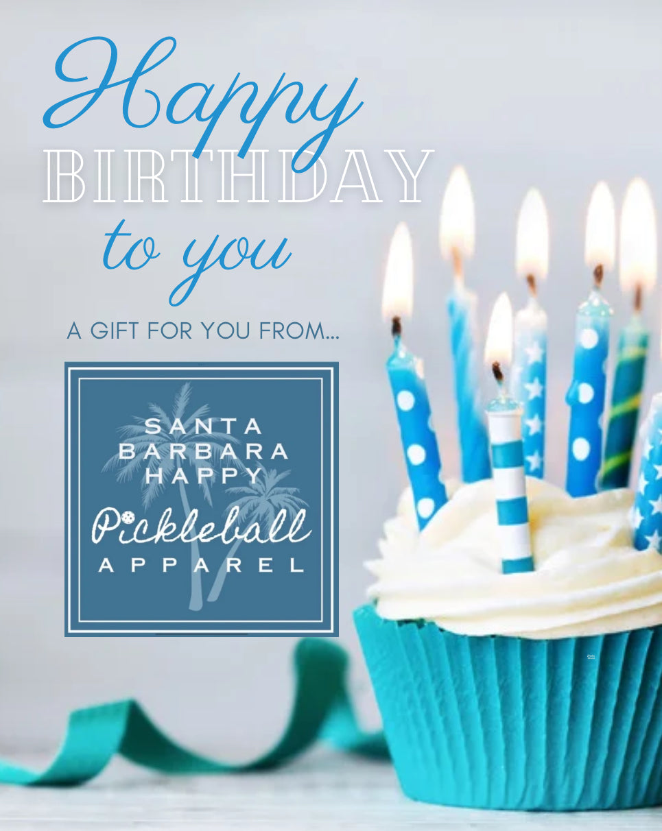 $100.00 Birthday Gift Card from Santa Barbara Happy Pickleball Apparel