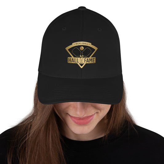 Pickleball Hall of Fame - Embroidered Structured Twill Hat, Stretch Band Back