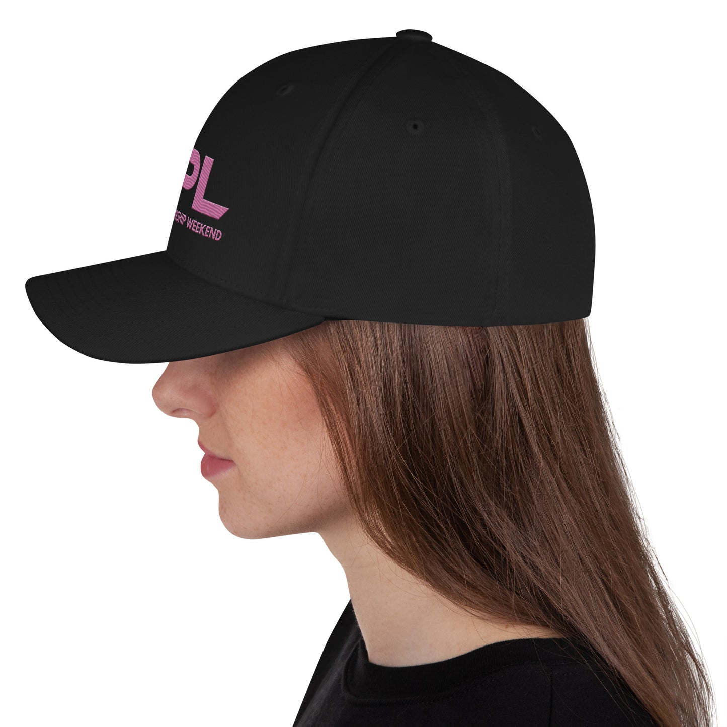 NPL Championship Weekend -Embroidered HOT Pink Structured Twill Cap