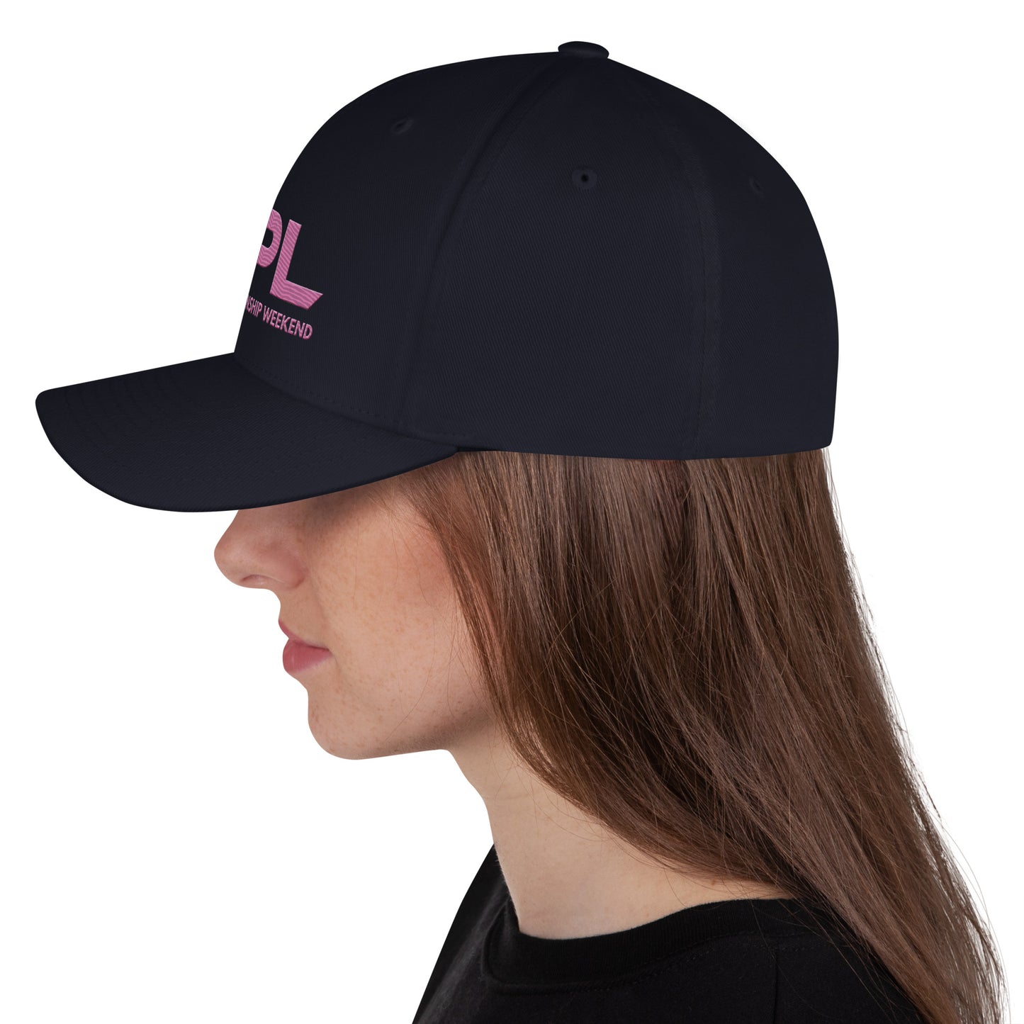 NPL Championship Weekend -Embroidered HOT Pink Structured Twill Cap