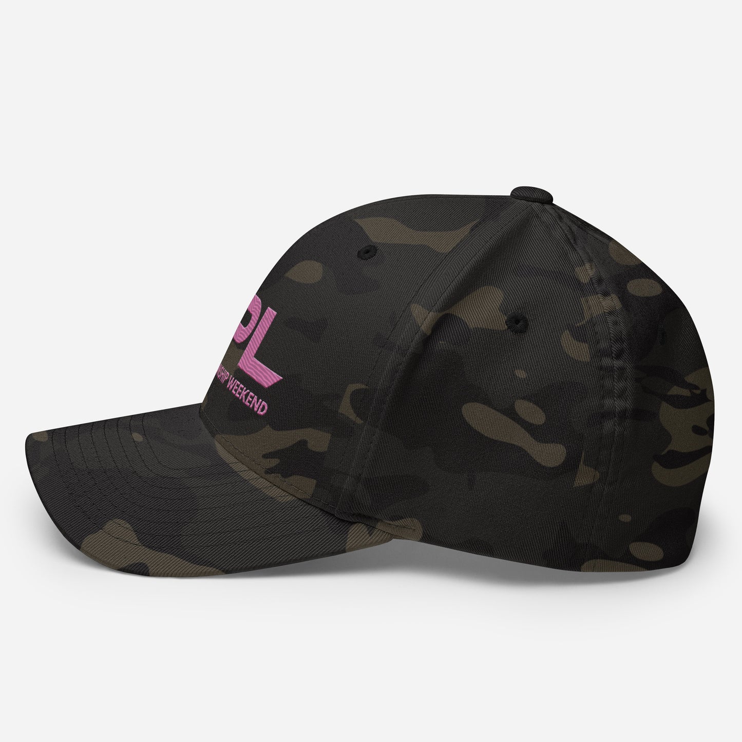 NPL Championship Weekend -Embroidered HOT Pink Structured Twill Cap