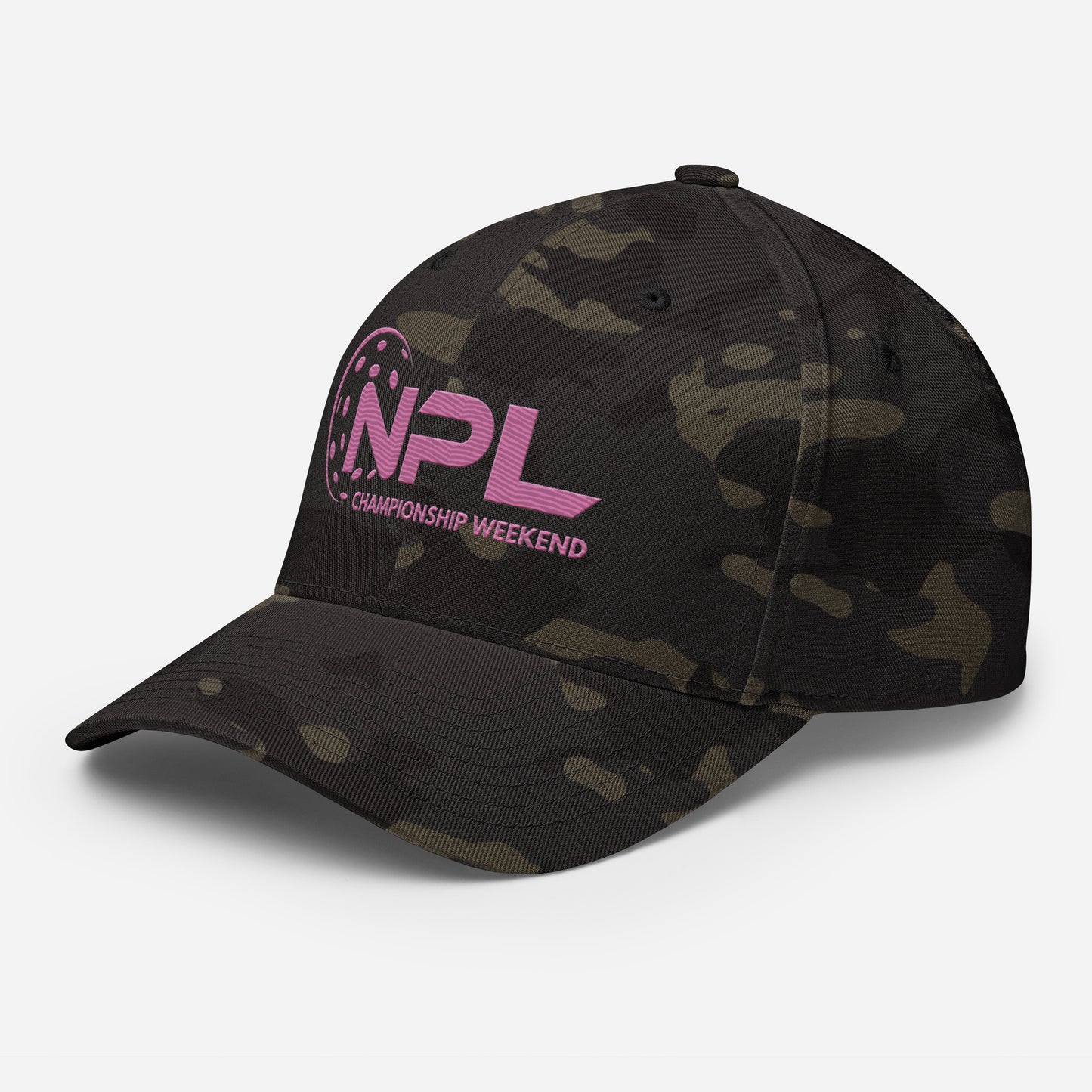 NPL Championship Weekend -Embroidered HOT Pink Structured Twill Cap